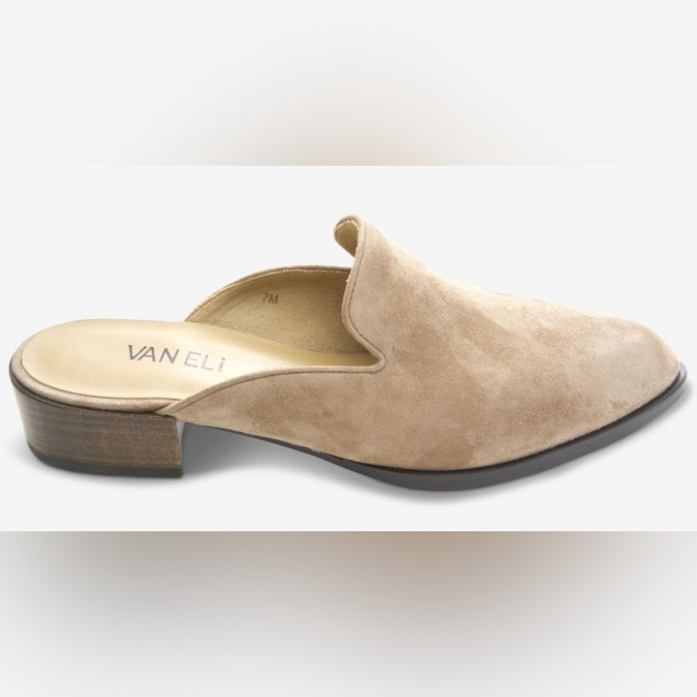 Vaneli Teja Mule - Military Suede / Brown Suede Slip-On Shoes / Size 7 - Picture 7 of 12